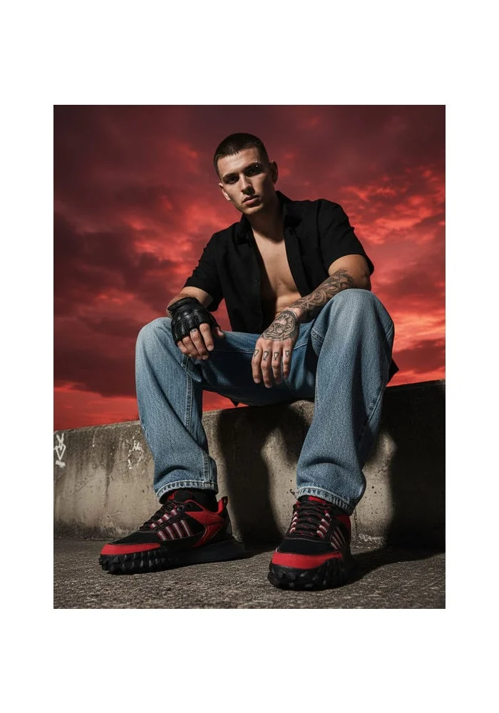 Bacca Bucci Targaryen Red House of the Dragon Sneakers for Men | Best Price UAE